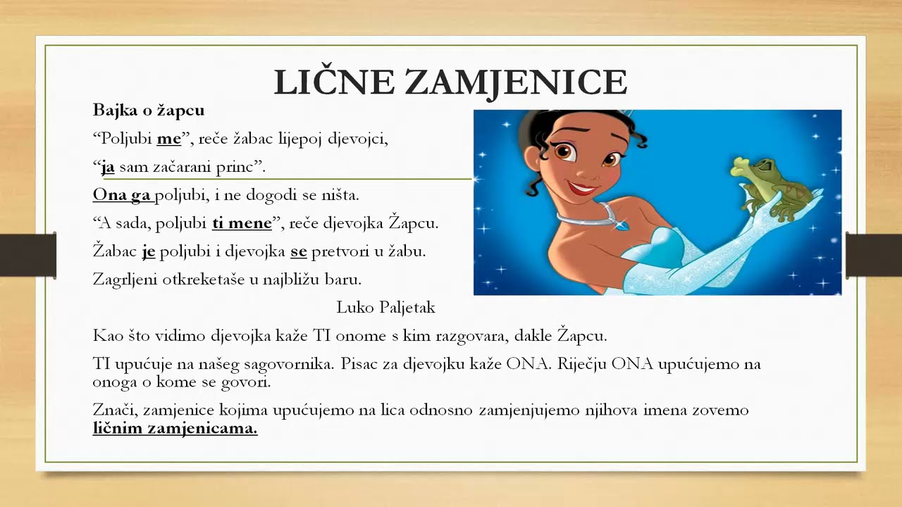6. razred: ZAMJENICE