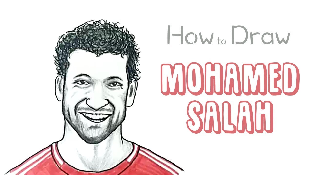 How to Draw Mohamed Salah