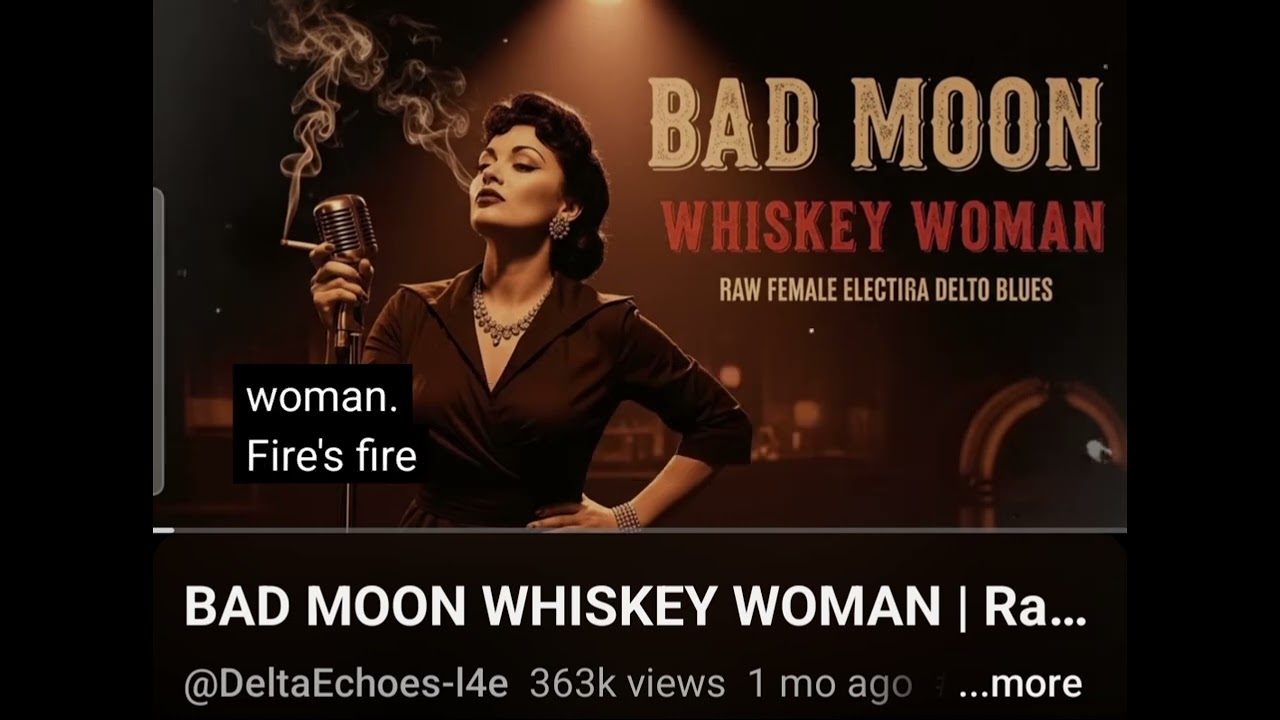 BAD MOON WHISKEY WOMAN. .BY DELTA ECHOES  🌚🌚🌟🌟⭐️😎🎵🎶👌