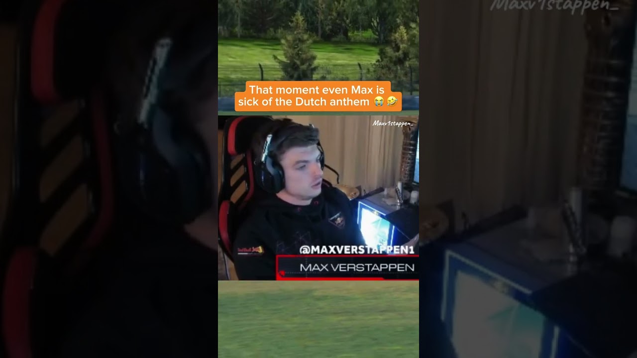 Max vs Dutch national anthem😂(@maxv1stappen_) #f1