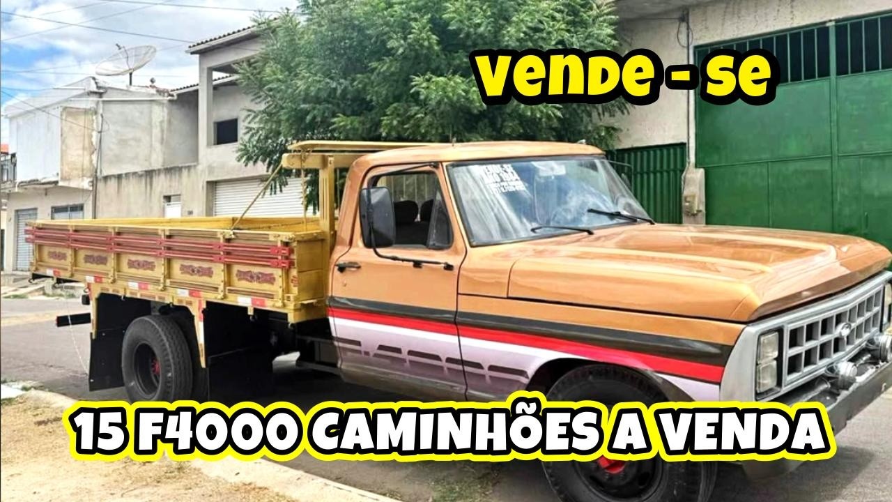 15 CAMINHÕES APENAS FORD F4000 A VENDA PELO NORDESTE , FEVEREIRO 2026 DETALHES NO VÍDEO