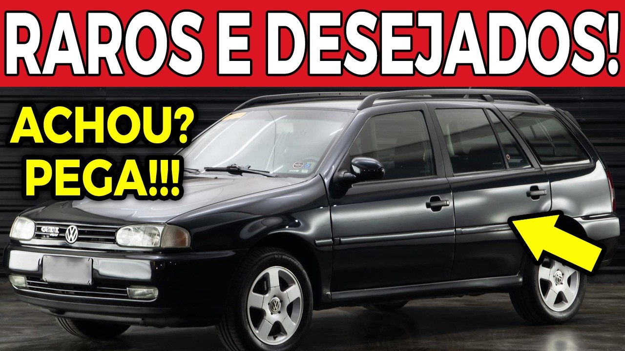 🔥 5 CARROS USADOS ANTIGOS QUE VIRARAM VERDADEIROS DIAMANTES NO MERCADO! 😱