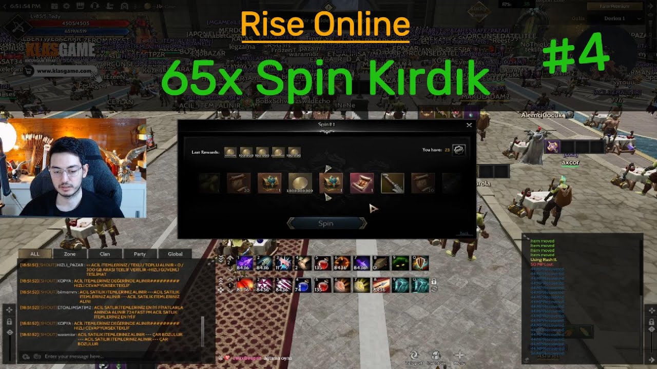 Rise Online 65x Spin Kırdık. Part 4