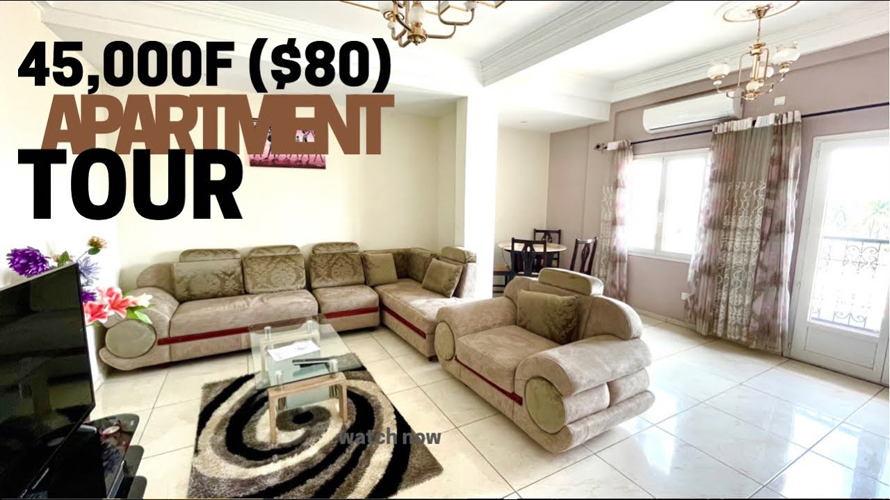 Douala affordable apartment tour | Appartement meuble Douala Cameroun. #French #apartment #Douala