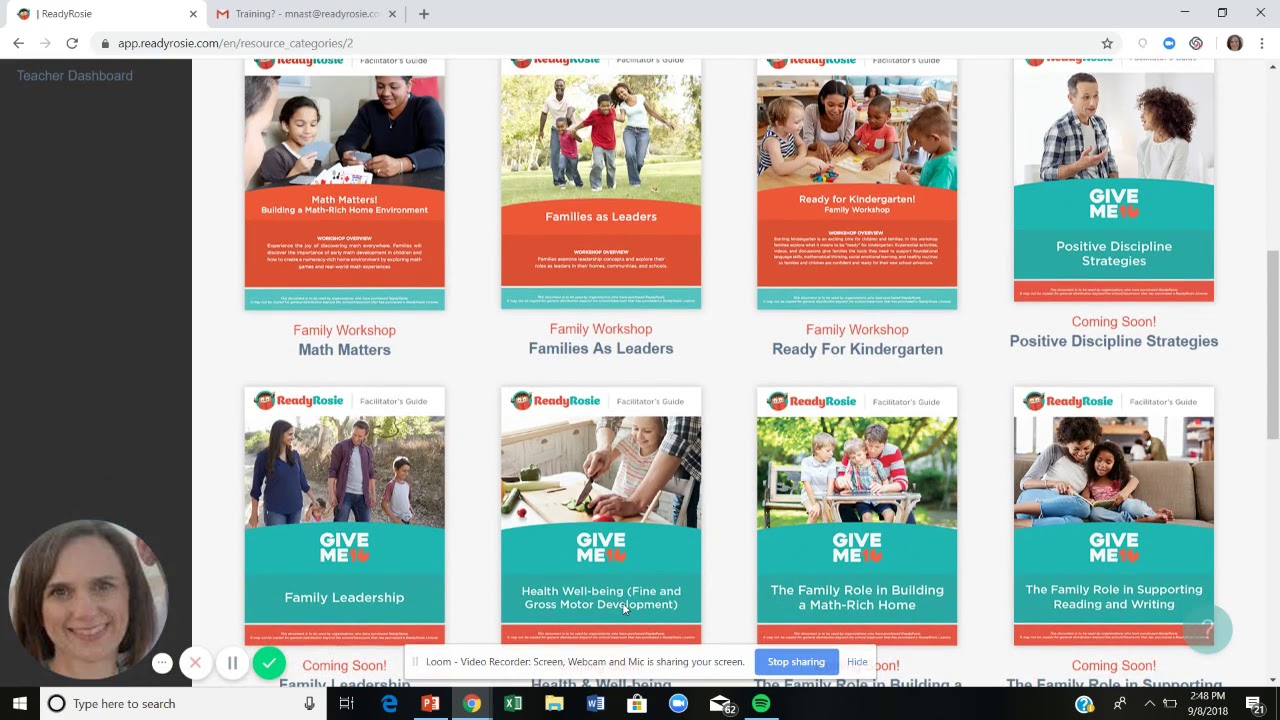 ReadyRosie "Just the Basics" Webinar