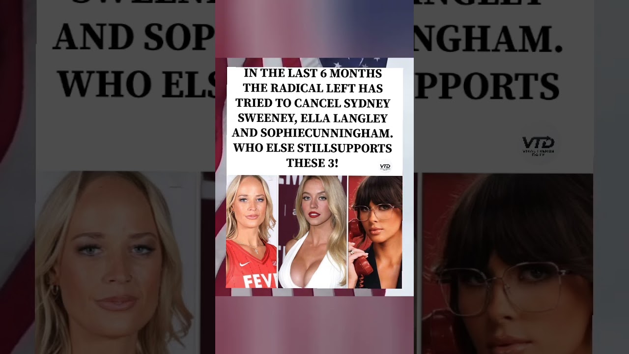Supporters back Sydney, Ella, Sophie. #SydneySweeney #EllaLangley #SophieCunningham