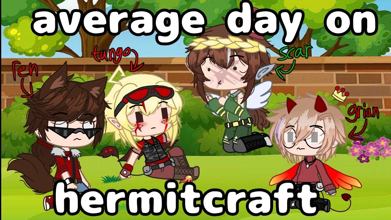 Average day on hermitcraft ft. Grian, Scar, Tango, Ren & Impulse