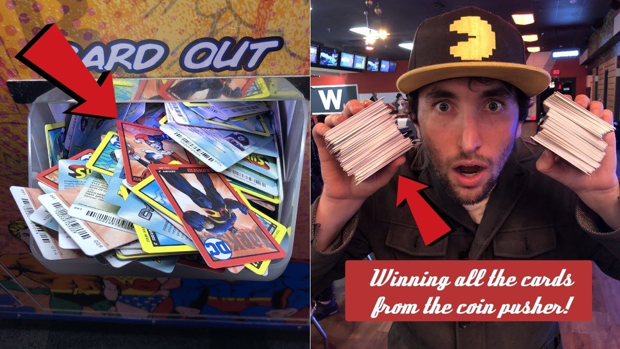 Winning ALL the cards from the DC coin pusher! 3750 Plays! (250 Swipes for 250 Subscribers Special!)