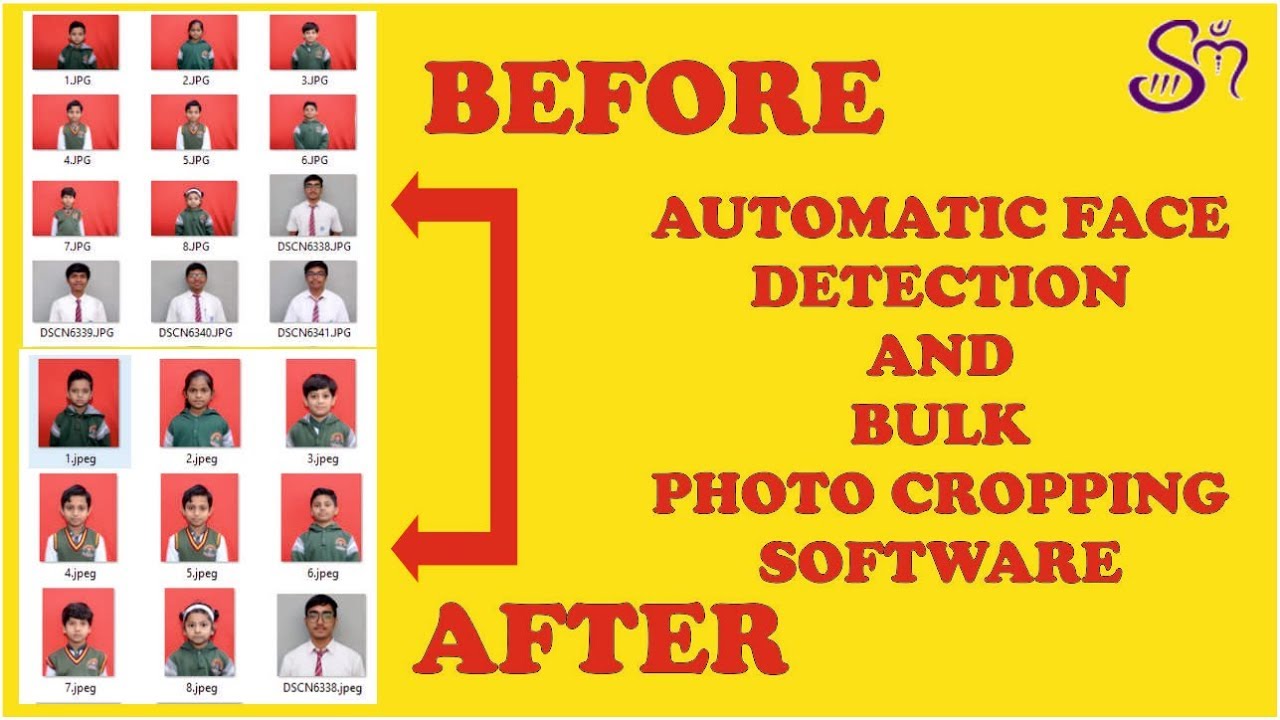 AUTOMATIC BULK *PHOTO CROPPING* SOFTWARE FOR STUDENT ID CARD SOFTWARE | PHOTO CROPPING SOFTWARE