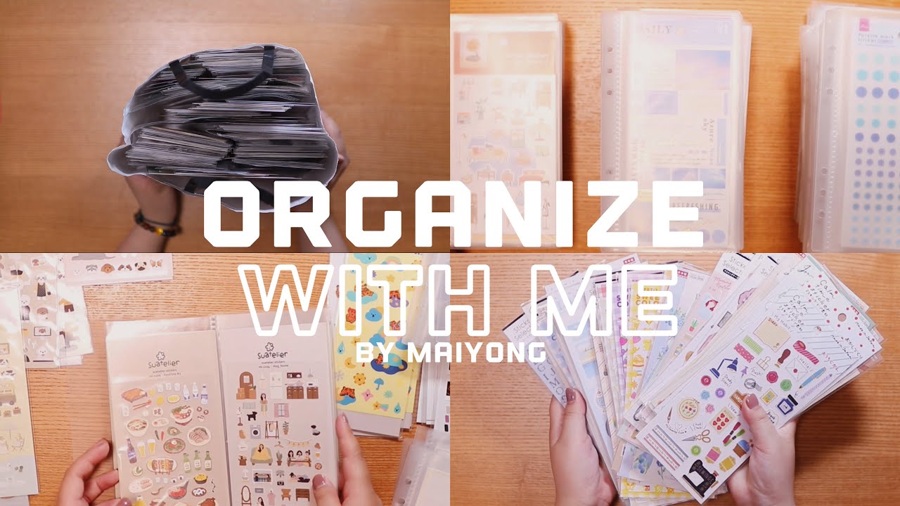 【文房具収納】大量シール収納｜100均グッズ｜sticker｜ORGANIZE WITH ME