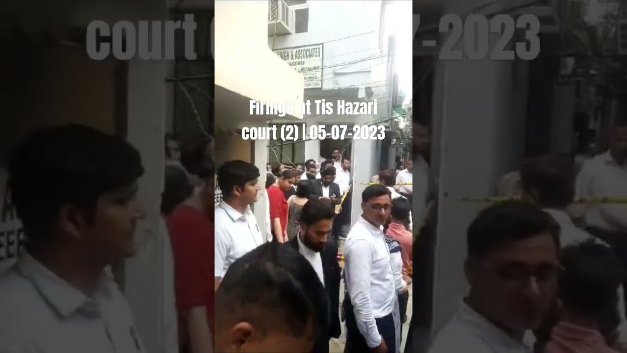 firing at tis hazari court delhi 2 #tishazaricourt #delhi #delhicourt #law #news #judge #goli #gun