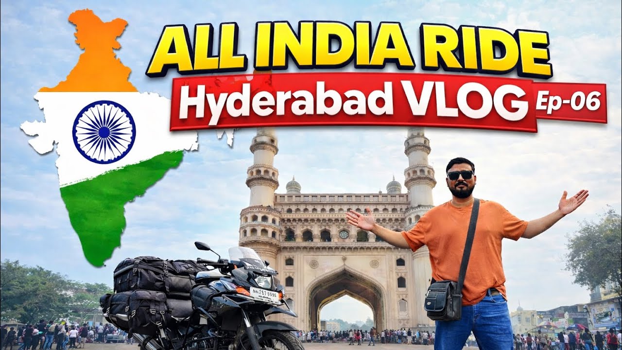 Hyderabad ghumne me maja aa gya hai bahut acha hai hydrabad | All India Ride | 2K26 | 25000km