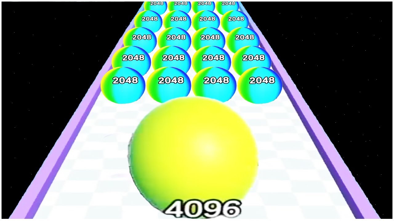 Colored Ball 2048 Vs 2048 - Merge Balls Number 3D