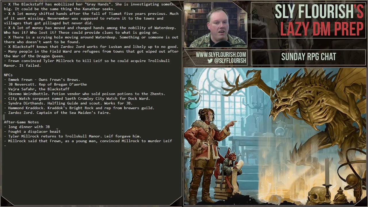 21 April 2019 Sunday Morning D&D Chat