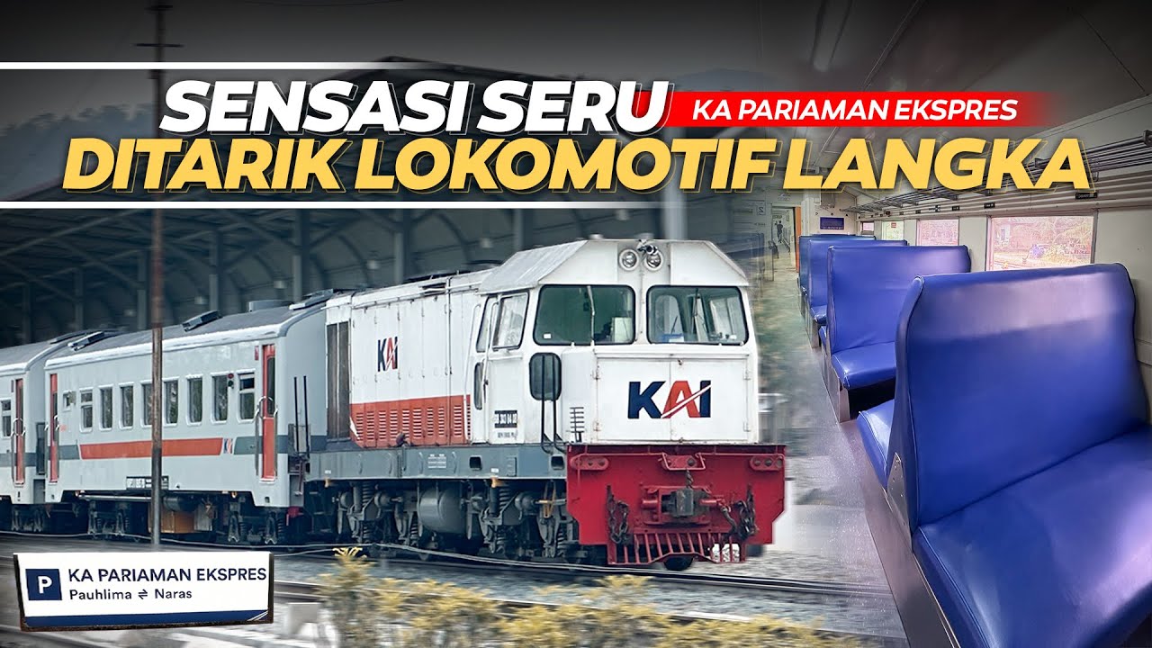 SERU BANGET‼️ Ditarik LOKOMOTIF LANGKA BB 303 Naik KERETA RUTE TERJAUH | Full Trip Pariaman Ekspres