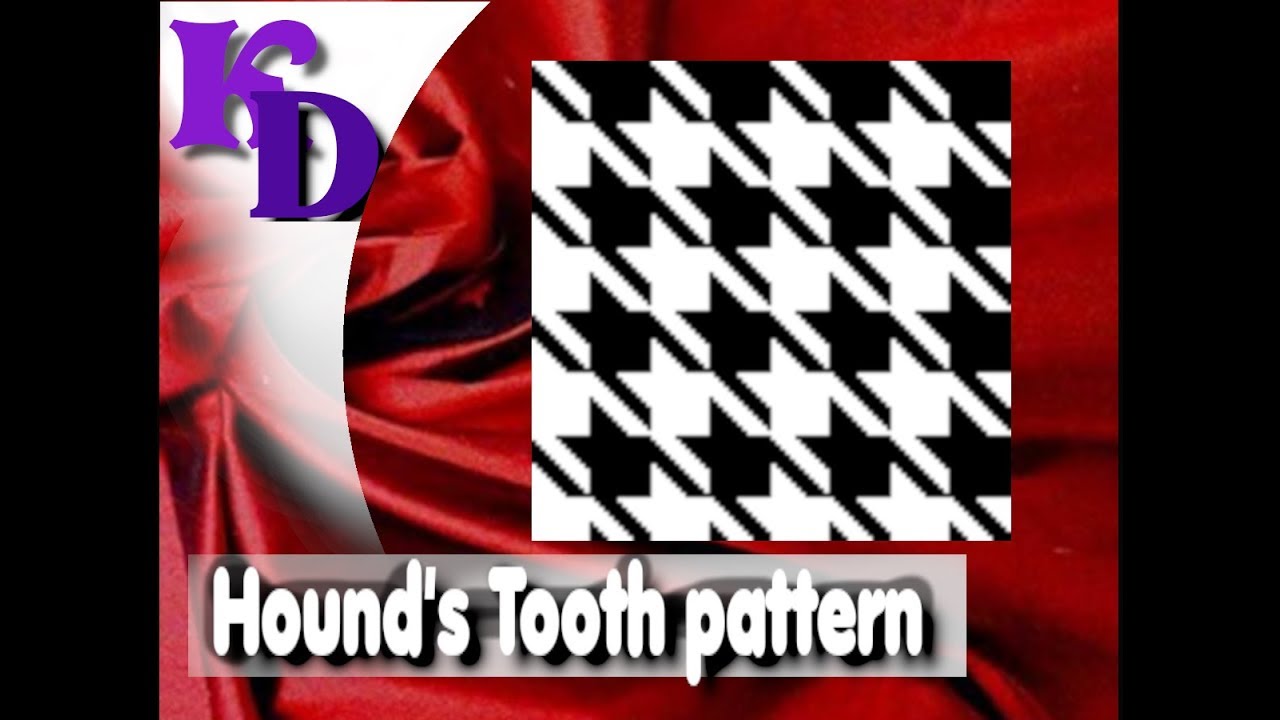 Hound's tooth  pattern cane-  polymer clay tutorial 374