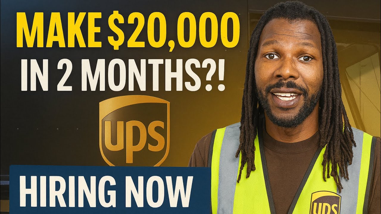 UPS нанимает сезонных водителей! Заработок 20 000 долларов за 2 месяца? 23 доллара в час плюс про...