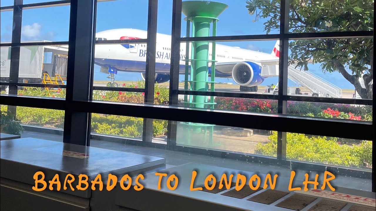 BA 777 300er  Barbados BGI to London LHR  in economy  review