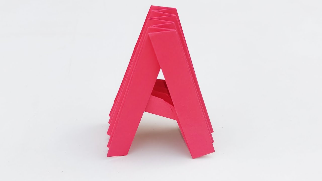 DIY Origami Letter A