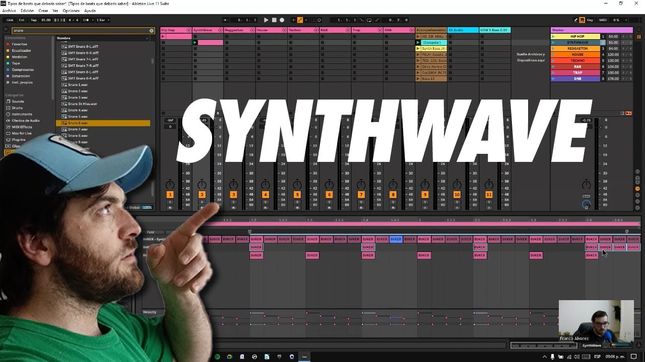 Como crear BEATS de SYNTHWAVE usando ABLETON LIVE