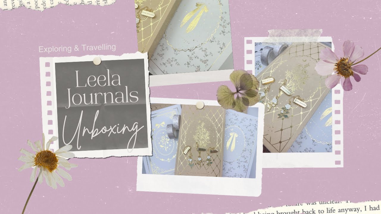Leela Journals Unboxing | Cute, feminine, coquette style journals 🎀