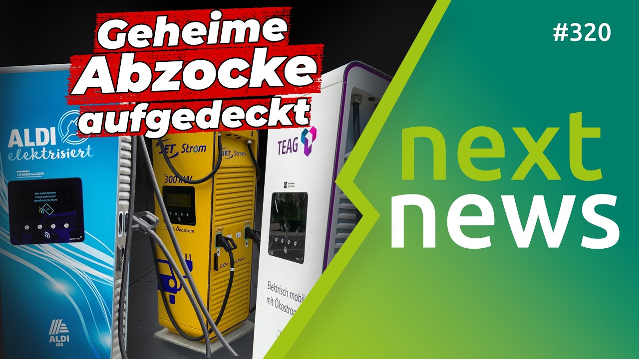 nextnews: beste E-Auto-Marke, geheime Abzocke-Methoden an Ladestationen, 39ct für Laden ohne ABO