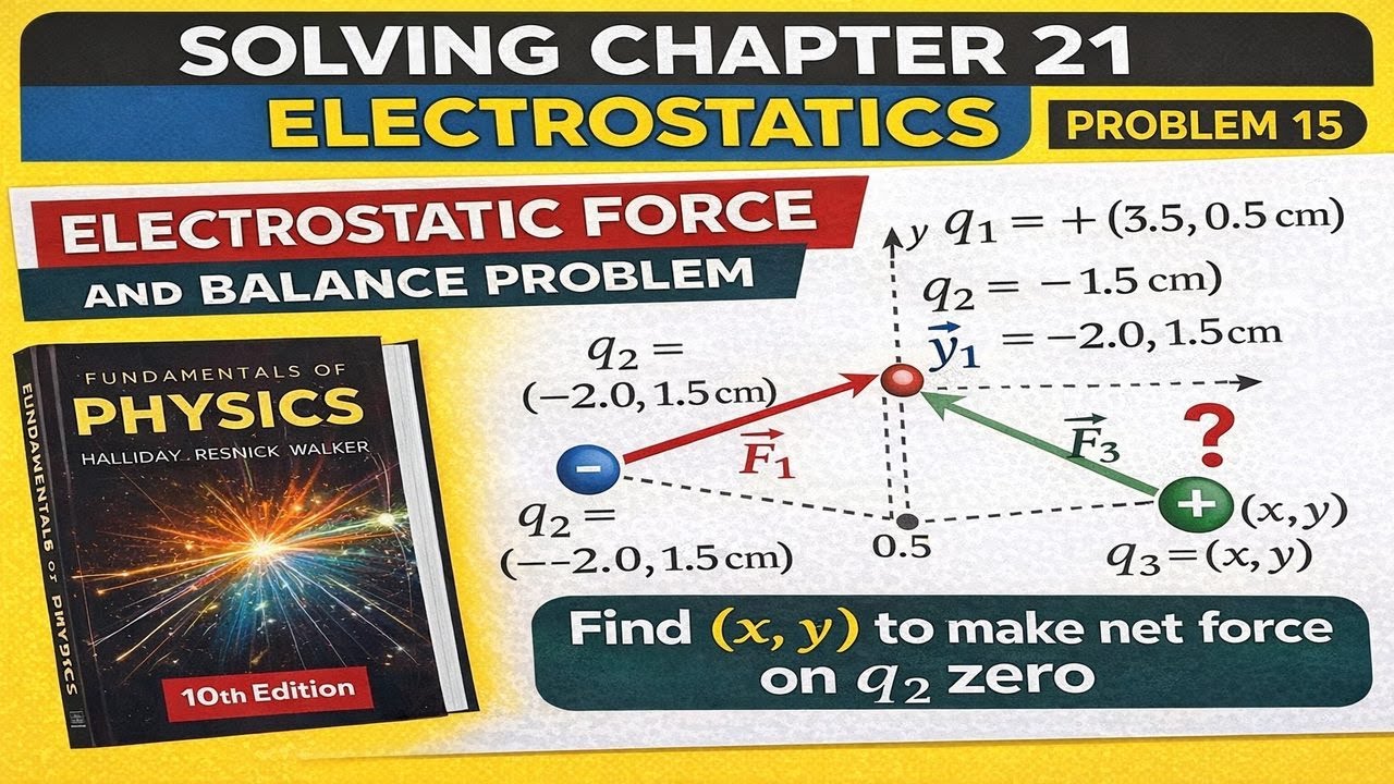 Fundamentals of Physics – Halliday Resnick Walker | Chapter 21 Problem 15 Solution | Belief Physics