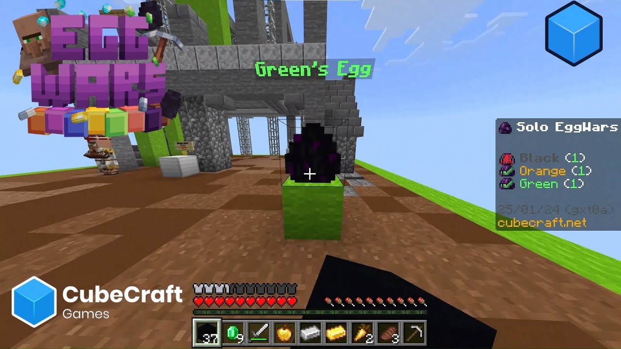 Solo Eggwars Minecraft In CubeCraft.