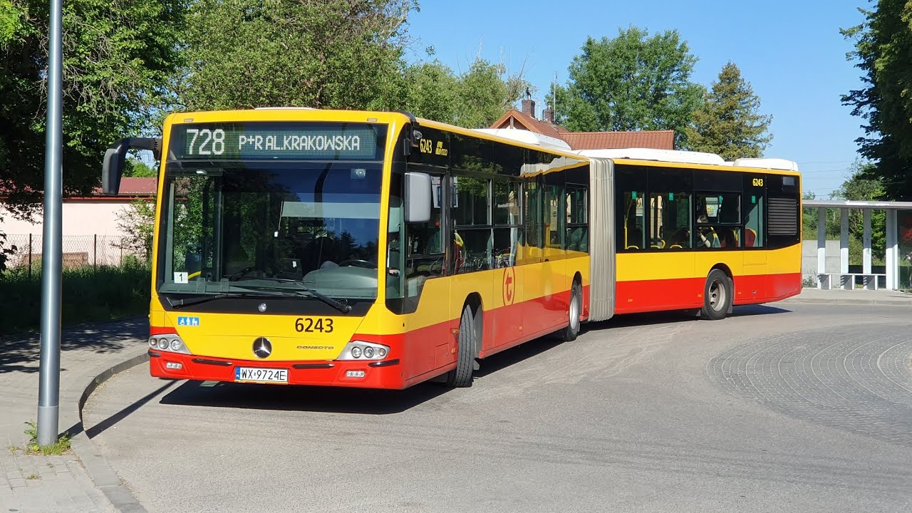[728] MZA Warszawa - Przejazd Mercedesem Conecto LF G #6243 na linii 728➡️ Złotokłos
