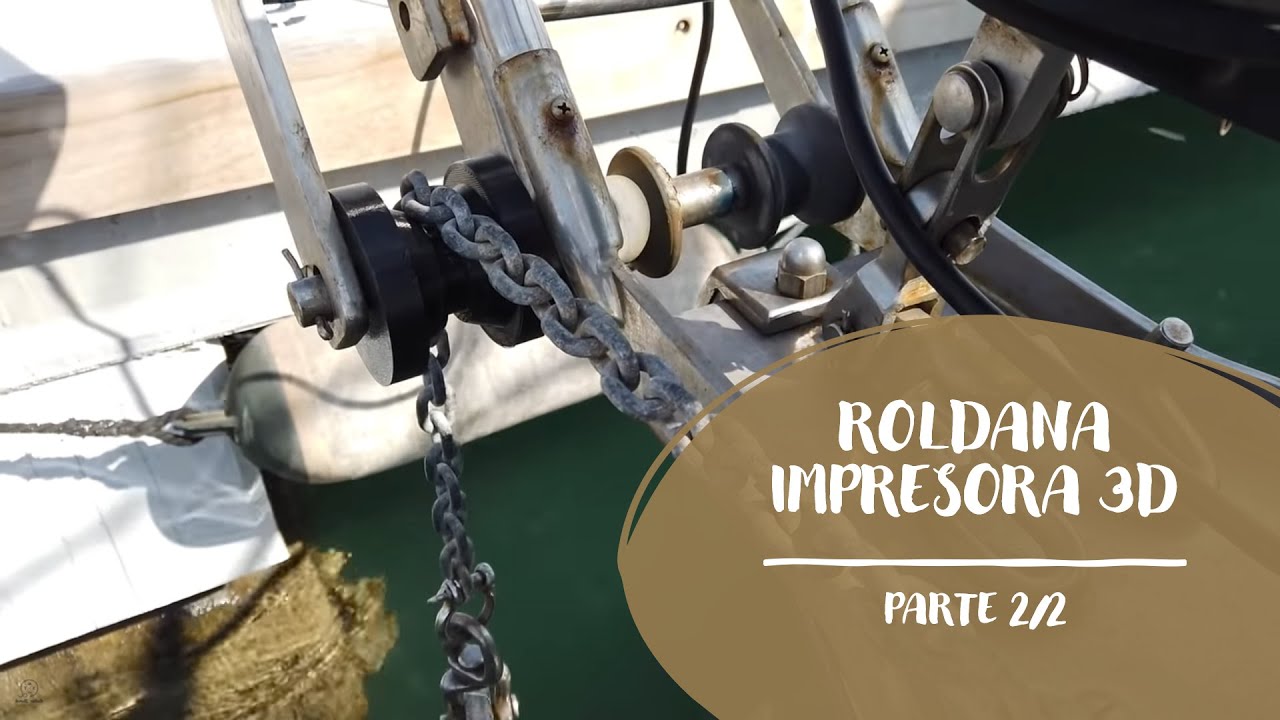 Pruebo la roldana hecha con impresora 3D