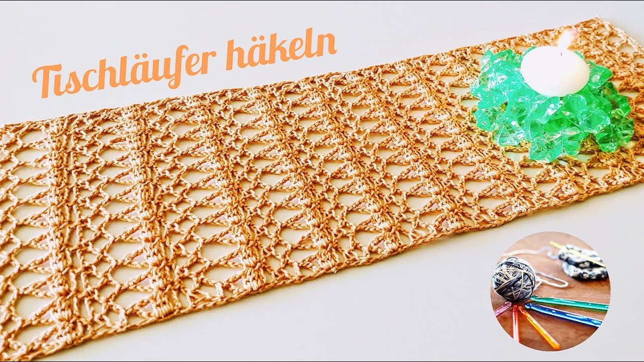 Tischläufer häkeln 🥰 einfaches und schönes Häkelmuster👍