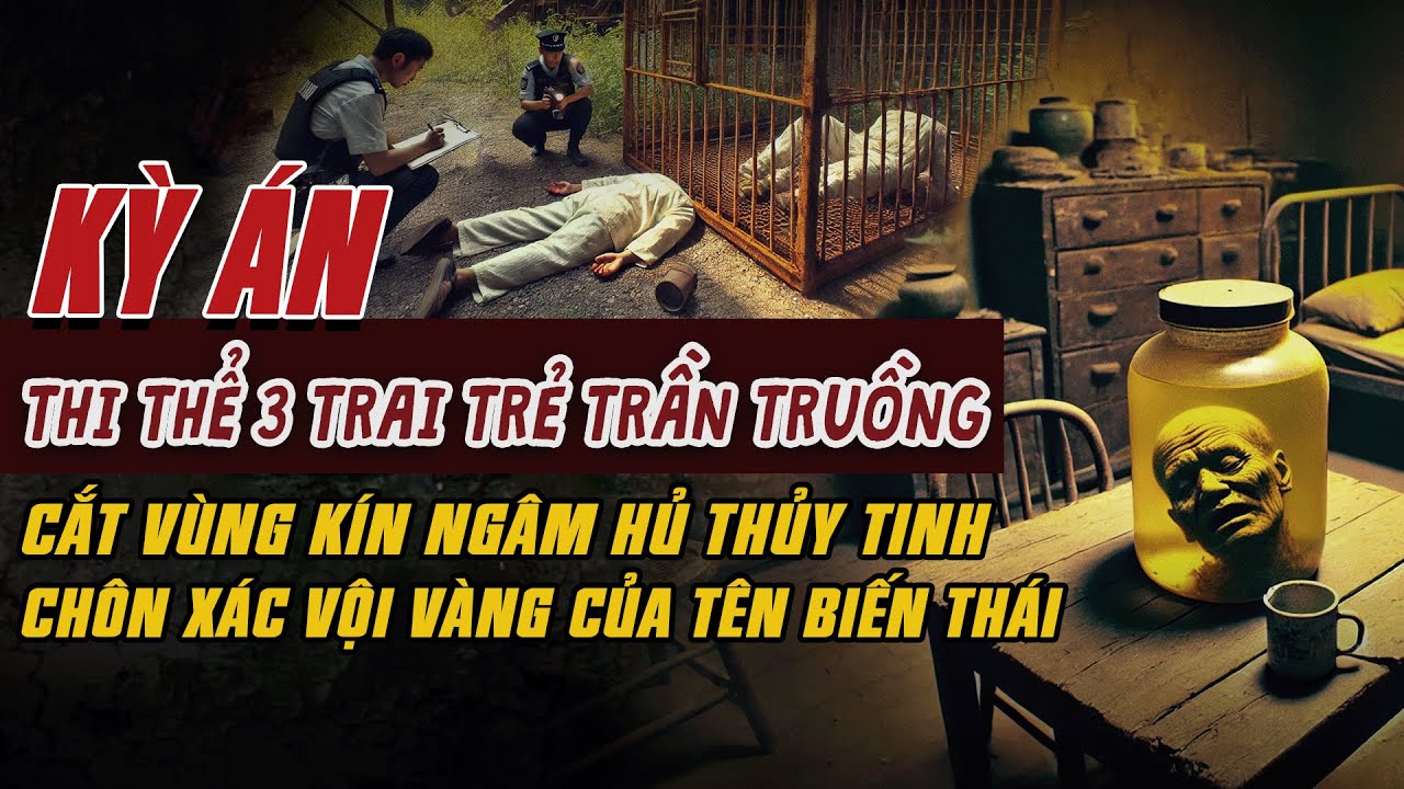 Kỳ Án Trung Quốc: THI THỂ 3 TRAI TRẺ TRẦN TRUỒNG CHÔN VỘI Vùng Kín Ngâm Hủ Thủy Tinh #giaimakyan