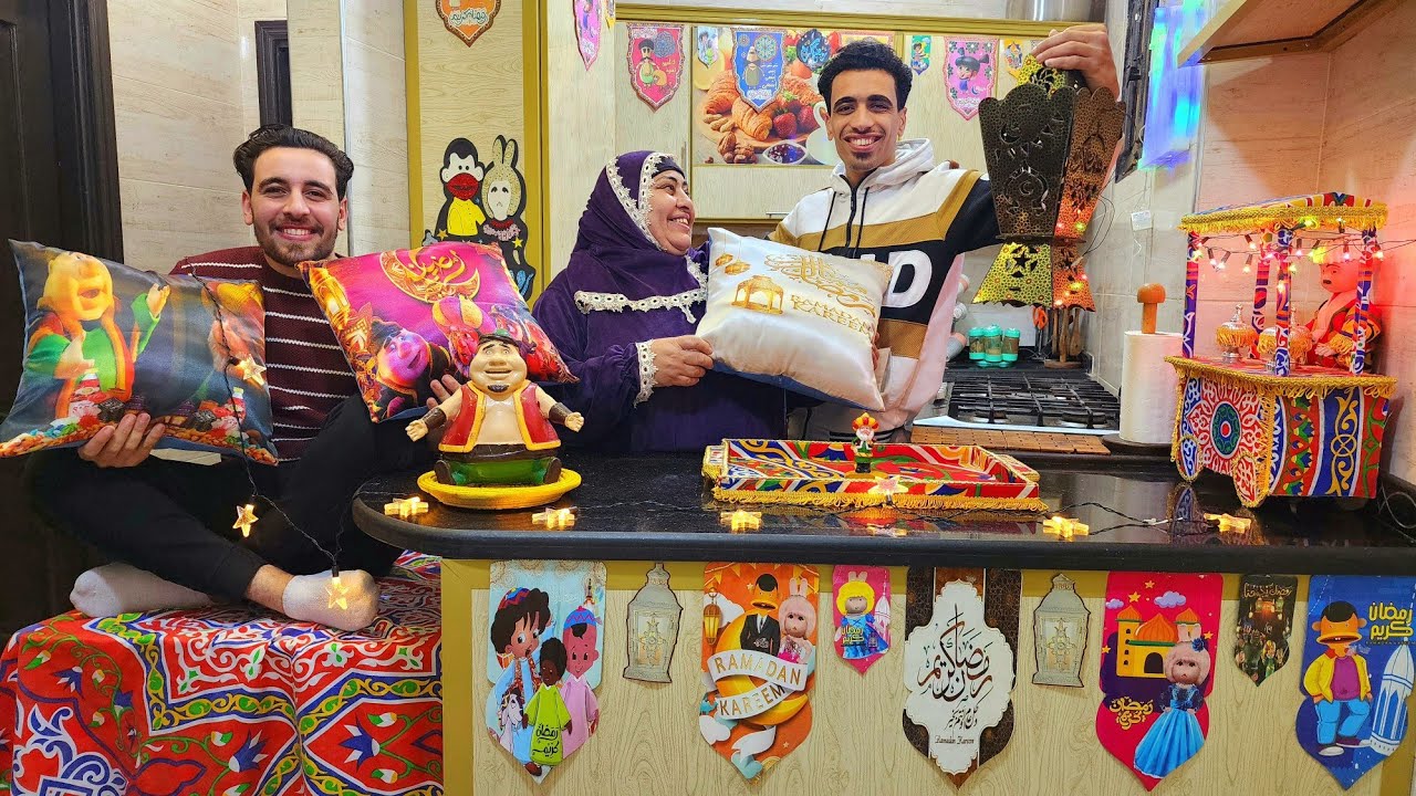 علقنا زينة رمضان🙈وملينا بيتنا بالفرحة🥳ومن غير مليم احمر💃