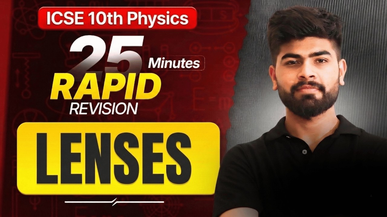 📚 ICSE Physics 2026 | Lenses Chapter One Shot Revision | ICSE 10th | ICSE 2026