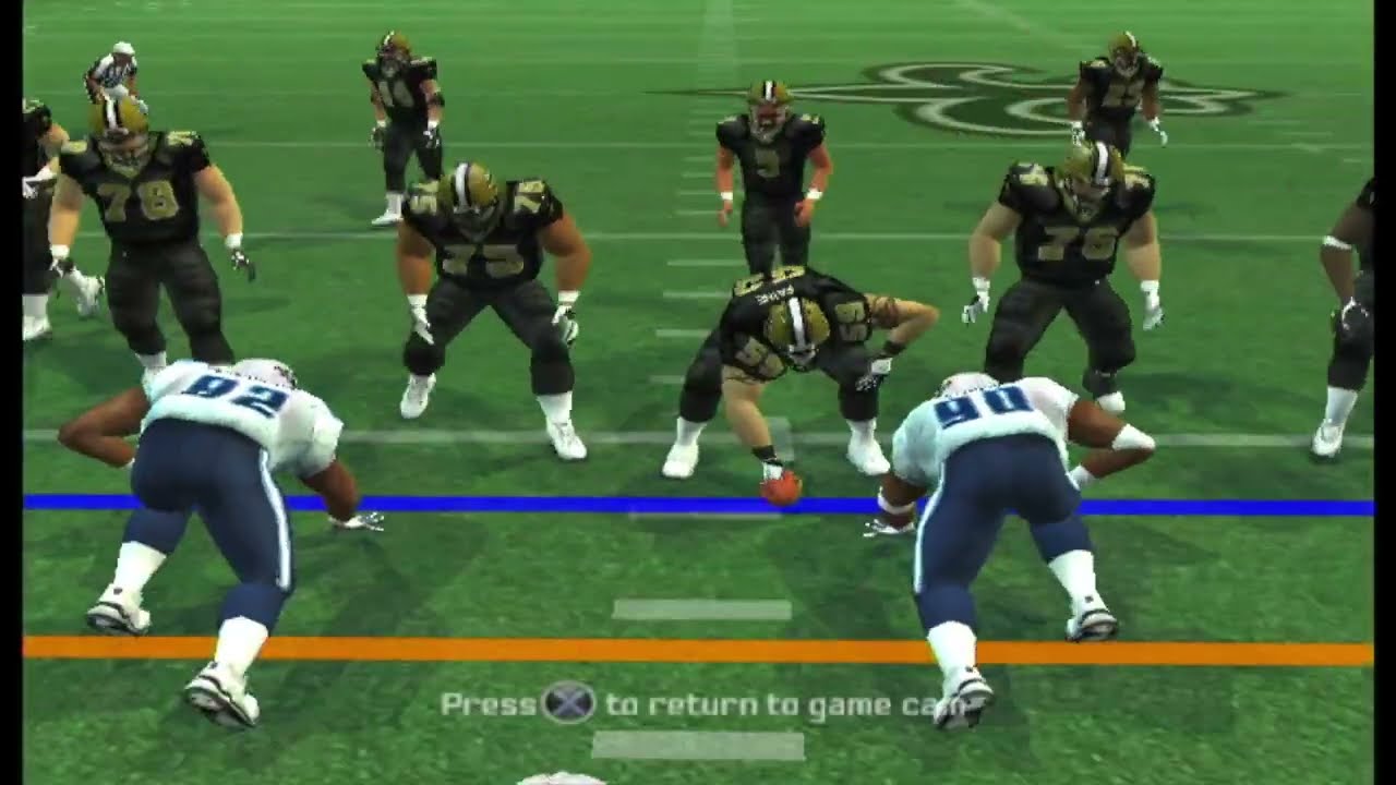 Madden NFL 07 (PS2) titans vs saints
