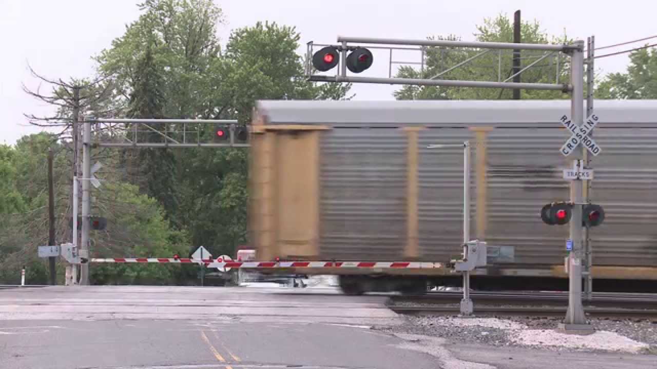 Railroad Crossing at Wagner Rd in Porter, Indiana