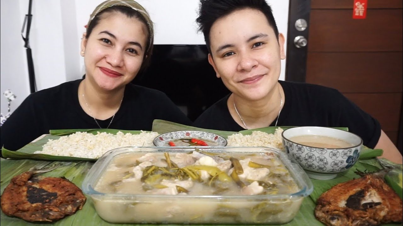 PORK BELLY SINIGANG & FRIED BONELESS BANGUS MUKBANG | FILIPINO FOOD | CindyKate