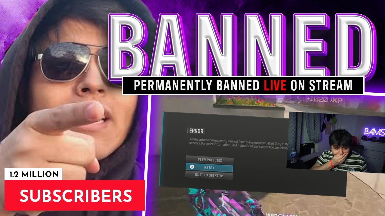 BAMS PERMANENTLY BANNED LIVE ON STREAM