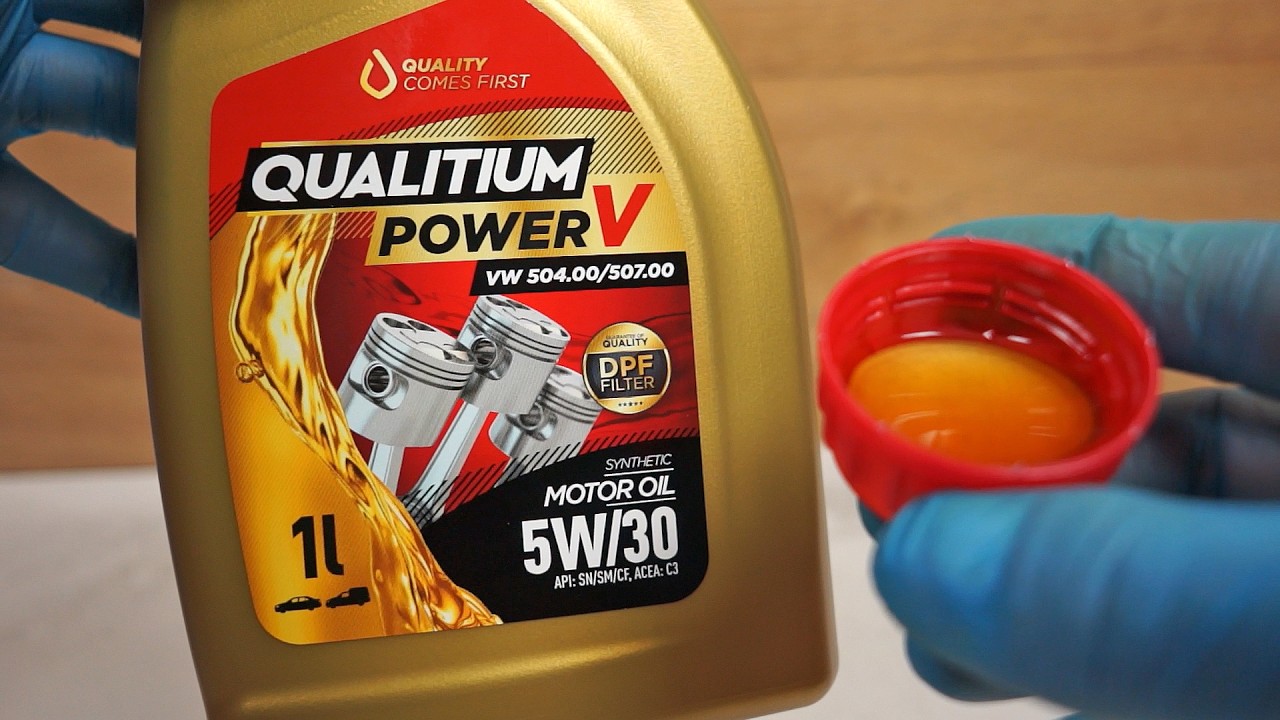 Qualitium Power V 5W30 Jak wygląda oryginalny olej? What does the original oil look like? #qualitium