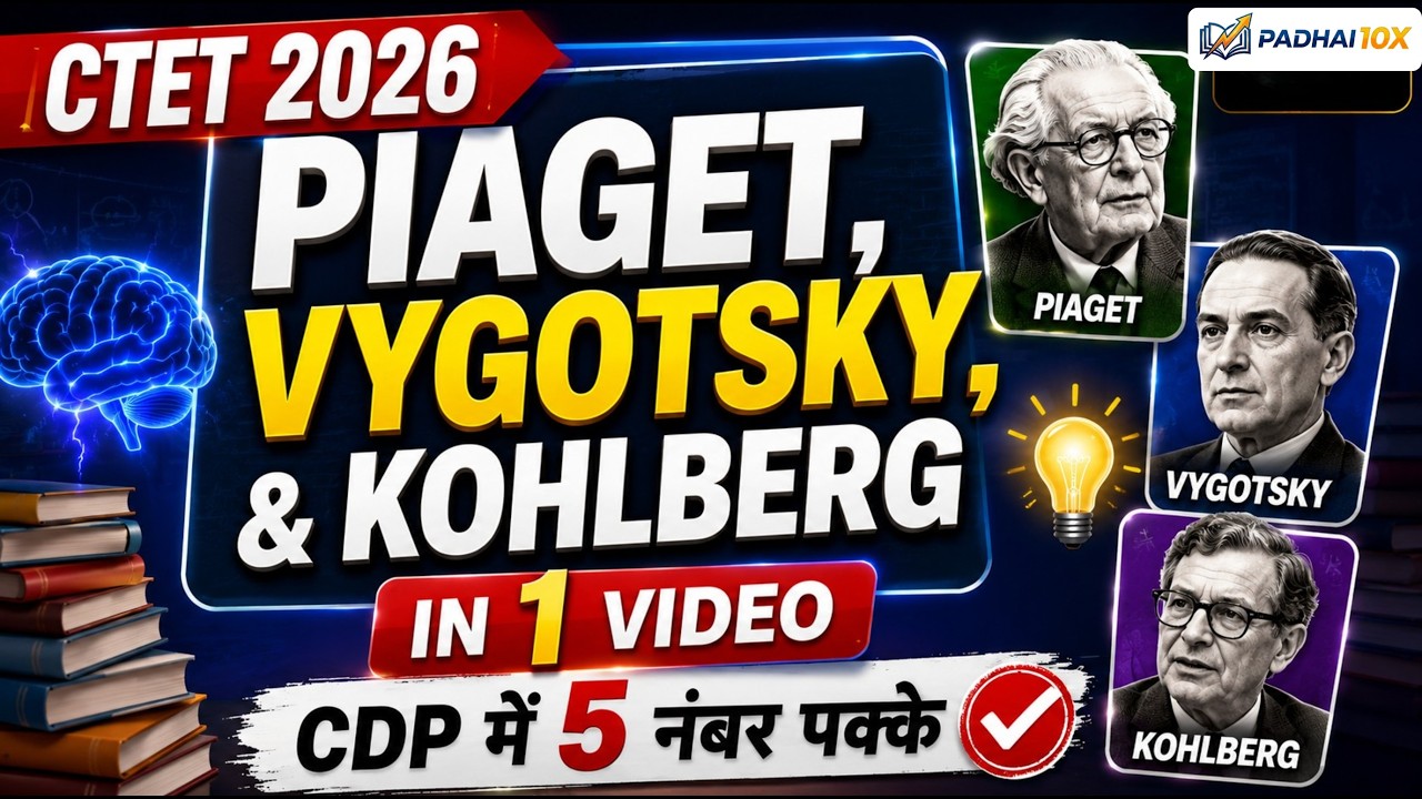 CTET September 2026: Piaget, Vygotsky, Kohlberg Trick 🧠 5 नंबर पक्के! (Examiner का Hidden Trap) 🚨