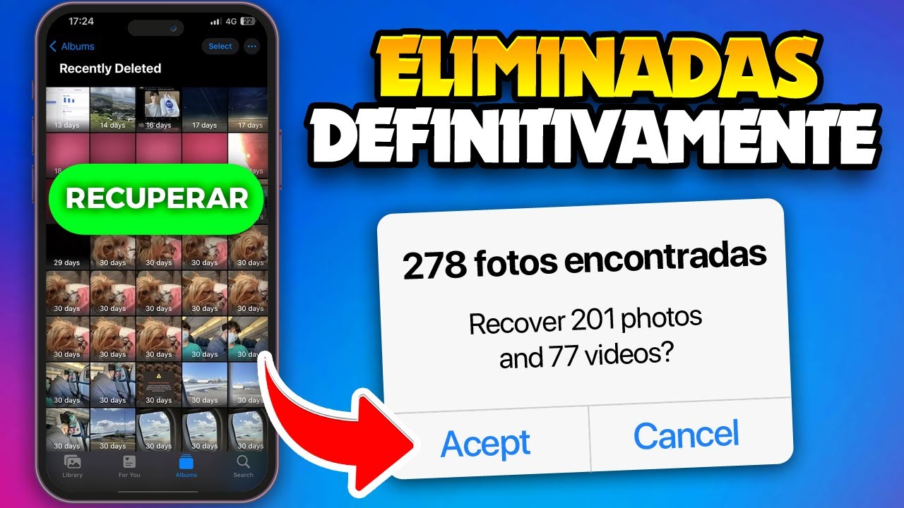 ✅ Recuperar FOTOS BORRADAS de Forma Permanente en iOS (iPhone/iPad)