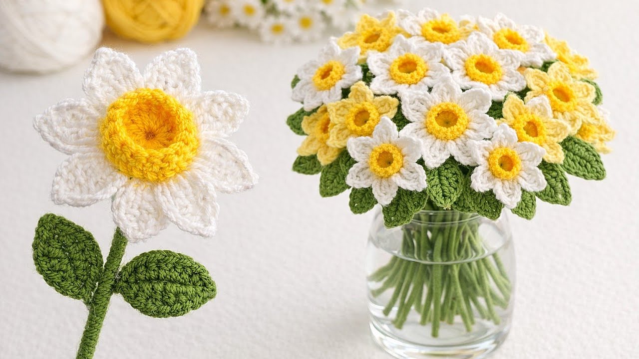 You Won’t Believe How Easy This Crochet Daisy Is! 🌼 Crochet Flower Tutorial