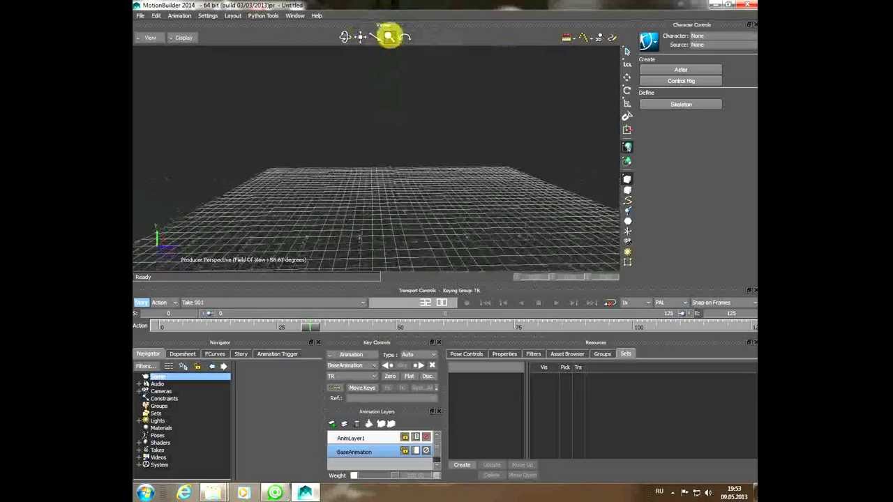 Motionbuilder базовый курс на РУССКОМ ЯЗЫКЕ! Урок 1 --Интерфейс