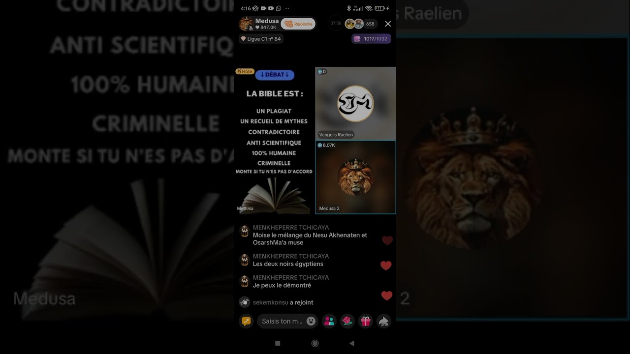UN RAELIEN FACE &Agrave; M&Eacute;DUSA 