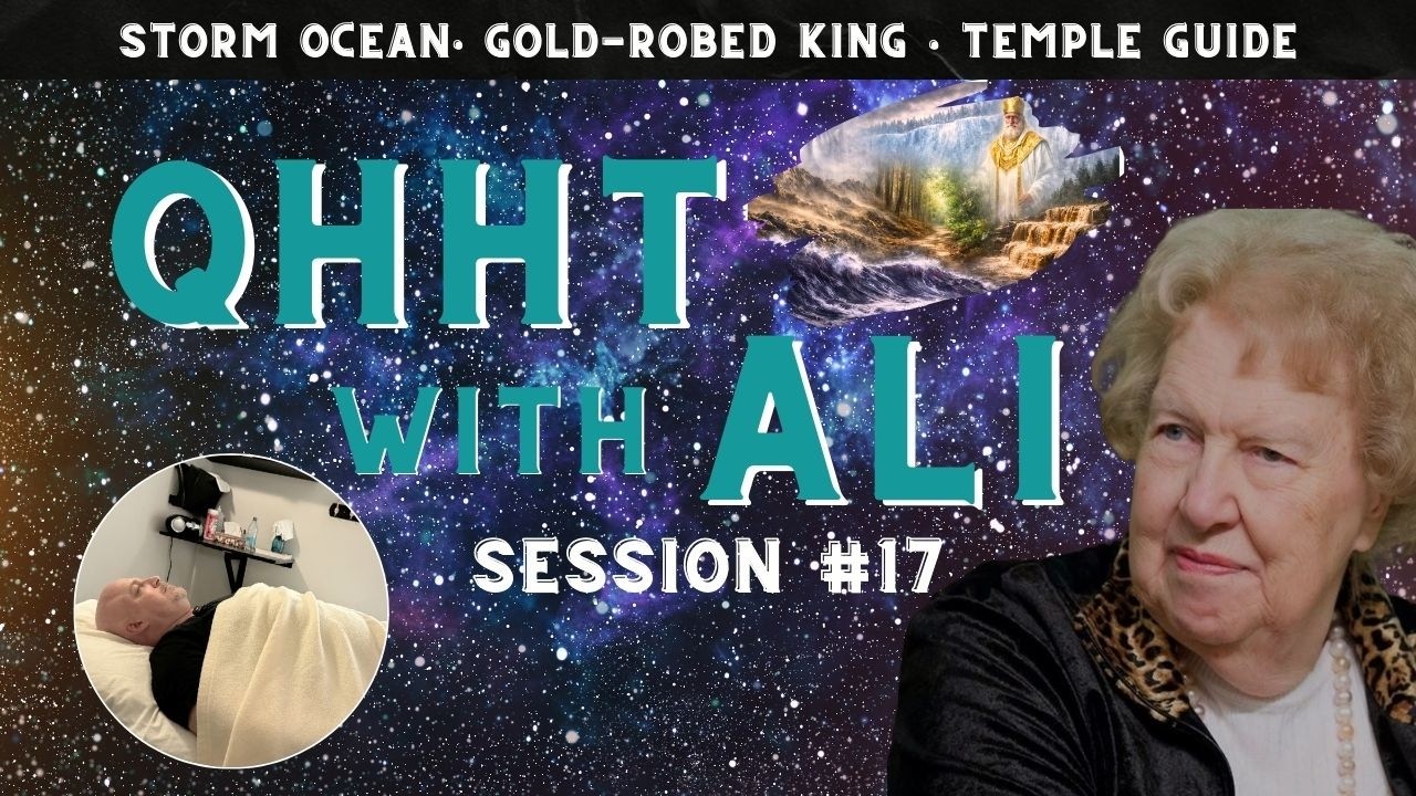 Session #17 – QHHT with Ali – Storm-Wave Void: Barren Rocklands & The Gold-Robed King 👑🌊🌌