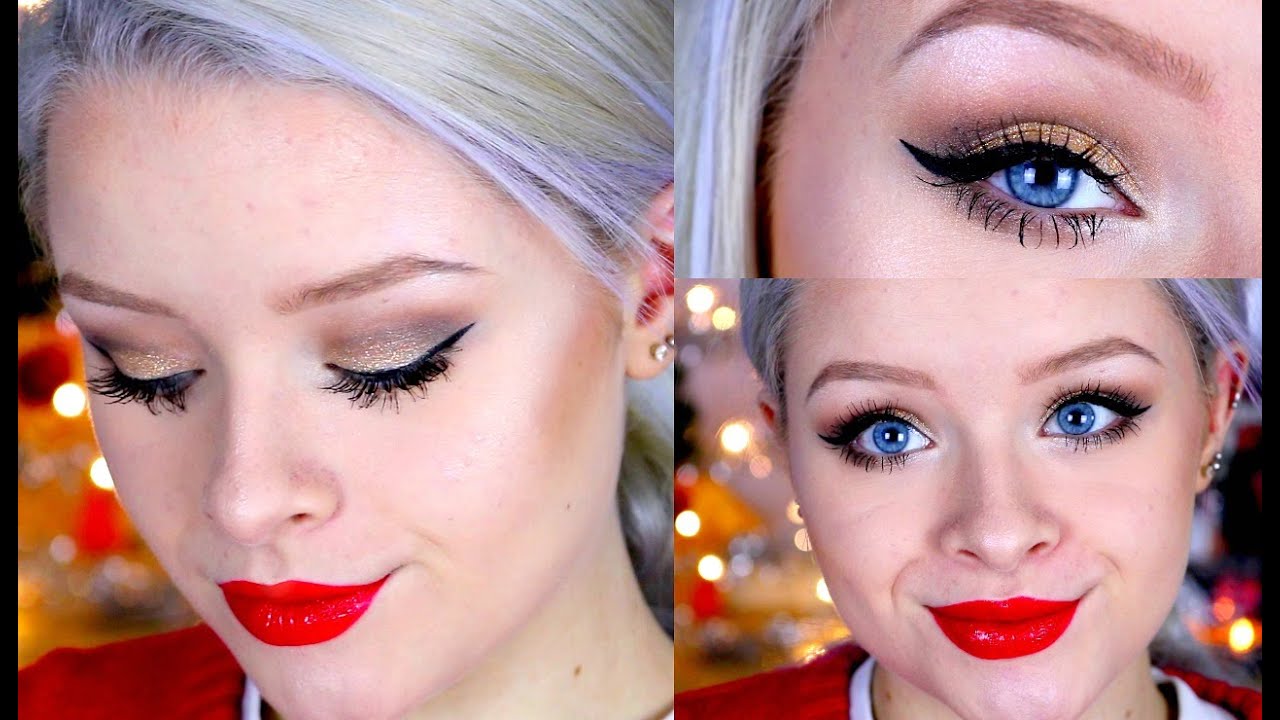 CHRISTMAS DAY MAKEUP! | sophdoesnails
