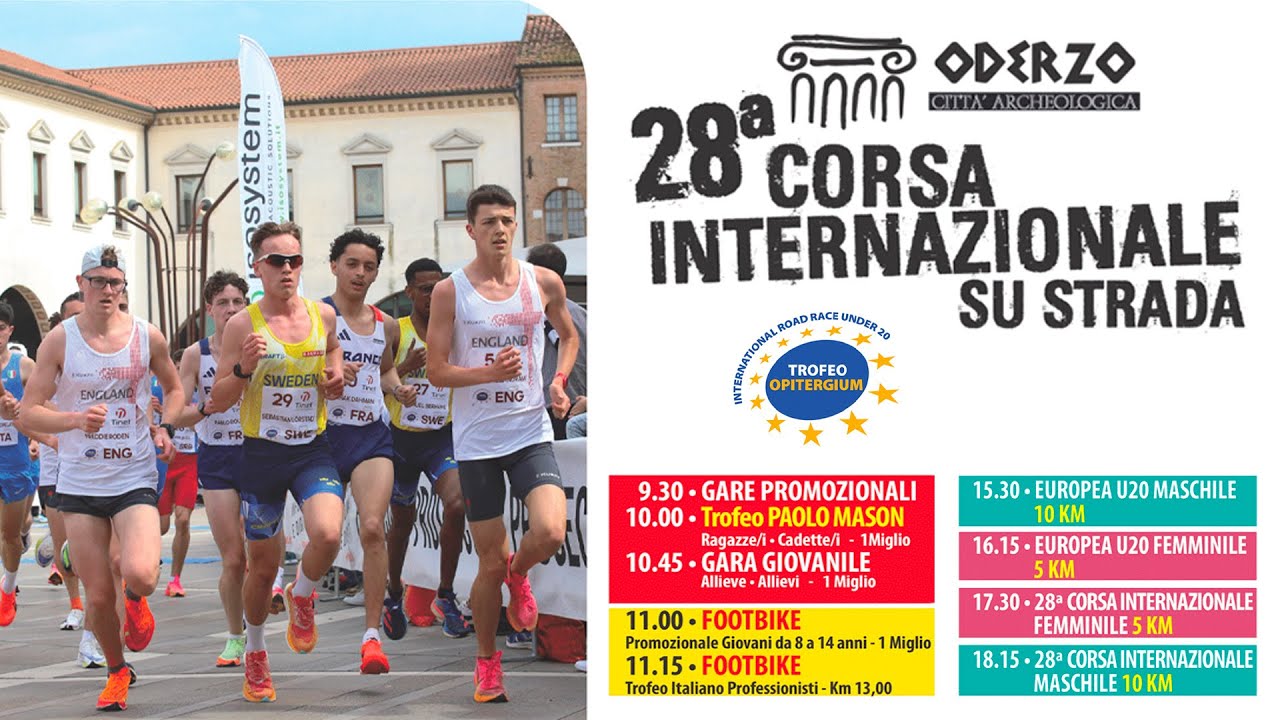 28&deg; CORSA INTERNAZIONALE SU STRADA - ODERZO CITTA' ARCHEOLOGICA