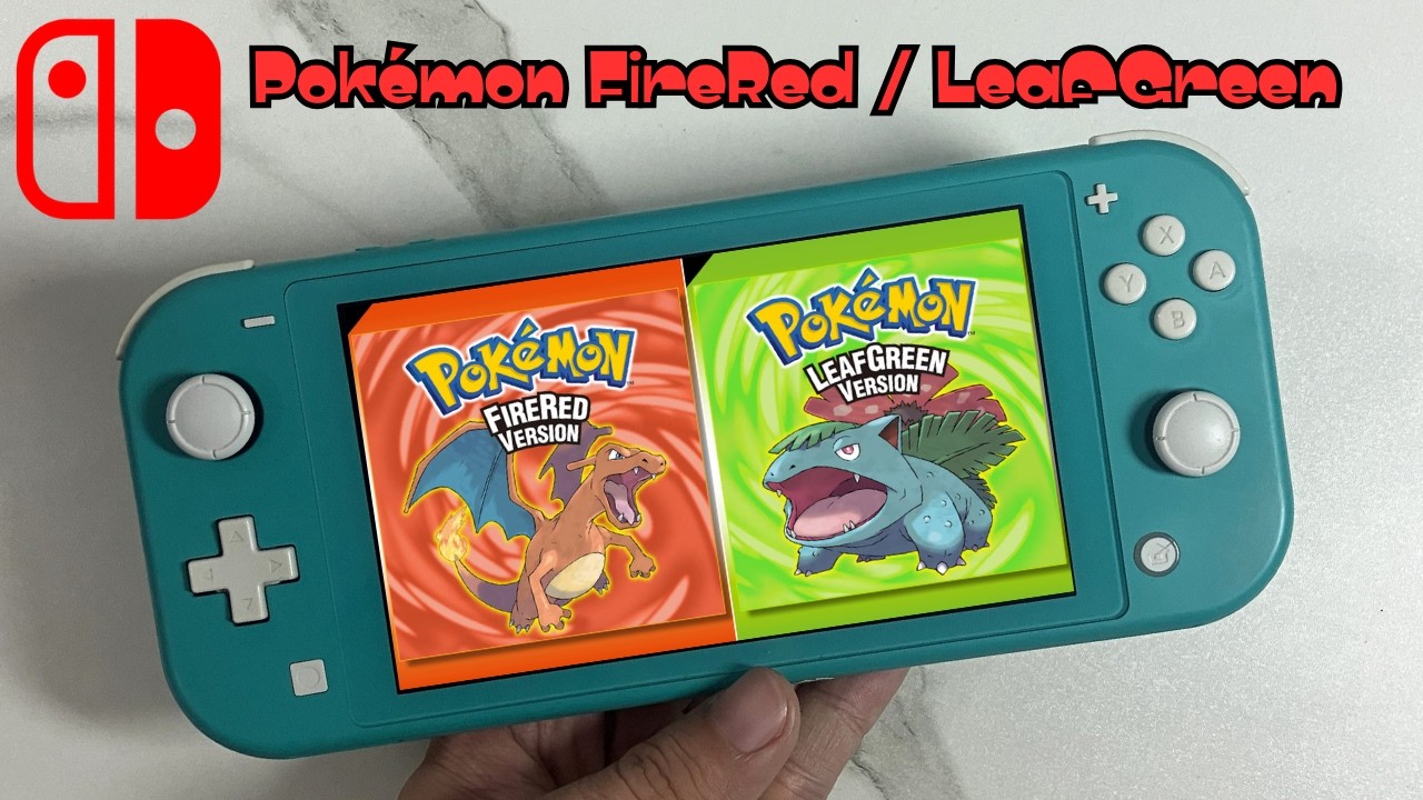 Pokémon FireRed / LeafGreen on Nintendo Switch Lite Gameplay Handheld