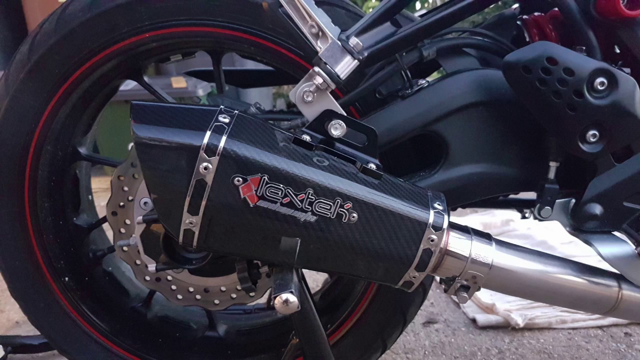 Lextek Exhaust Comparison on MT-07