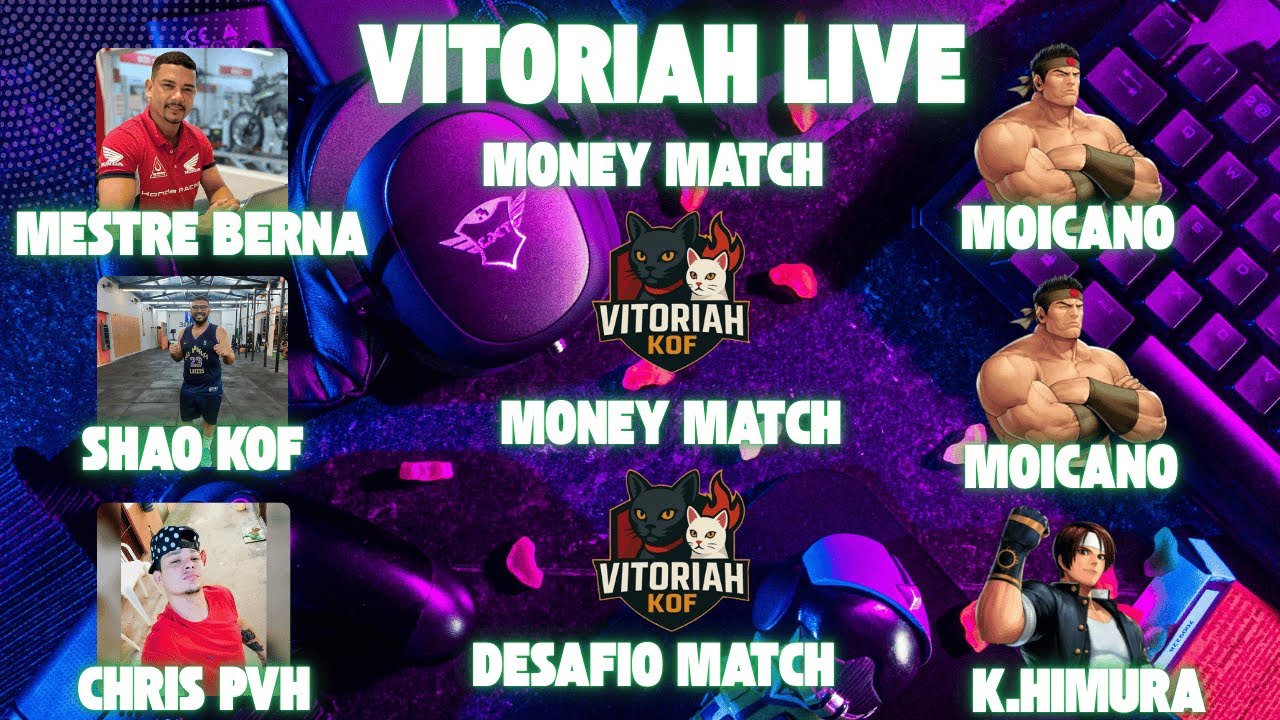 VITORIAH LIVE: MESTRE BERNA VS MOICANO/ SHAO KOF VS MOICANO/ CHRIS PVH VS KENSHIN HIMURA